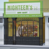 Thiết kế siêu thị mini Nighteen’s Mini Mart